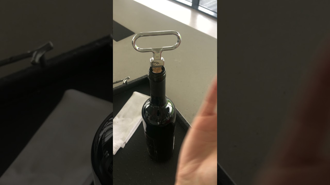 Opening old wines with an 'Ah-so' wine opener