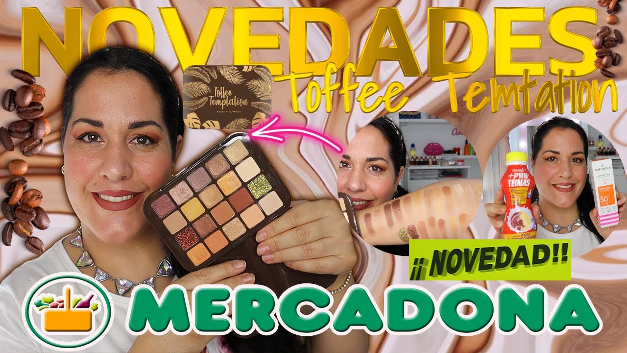 🤎☕️NOVEDADES MERCADONA PALETA TOFFEE TEMPTATION A PRUEBA Y + NOVEDADES🤎☕️