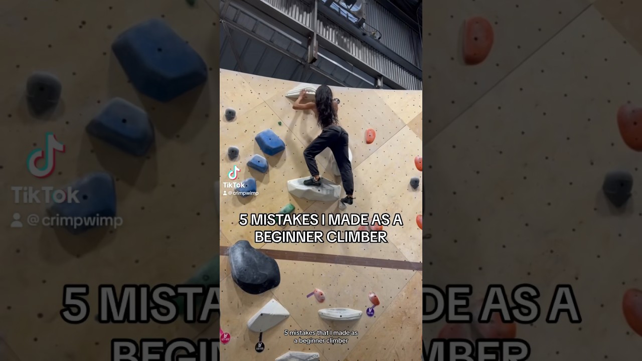 5 MISTAKES I MADE AS A BEGINNER CLIMBER - PART 1: jumping down #bouldering #climbinggym #climbing