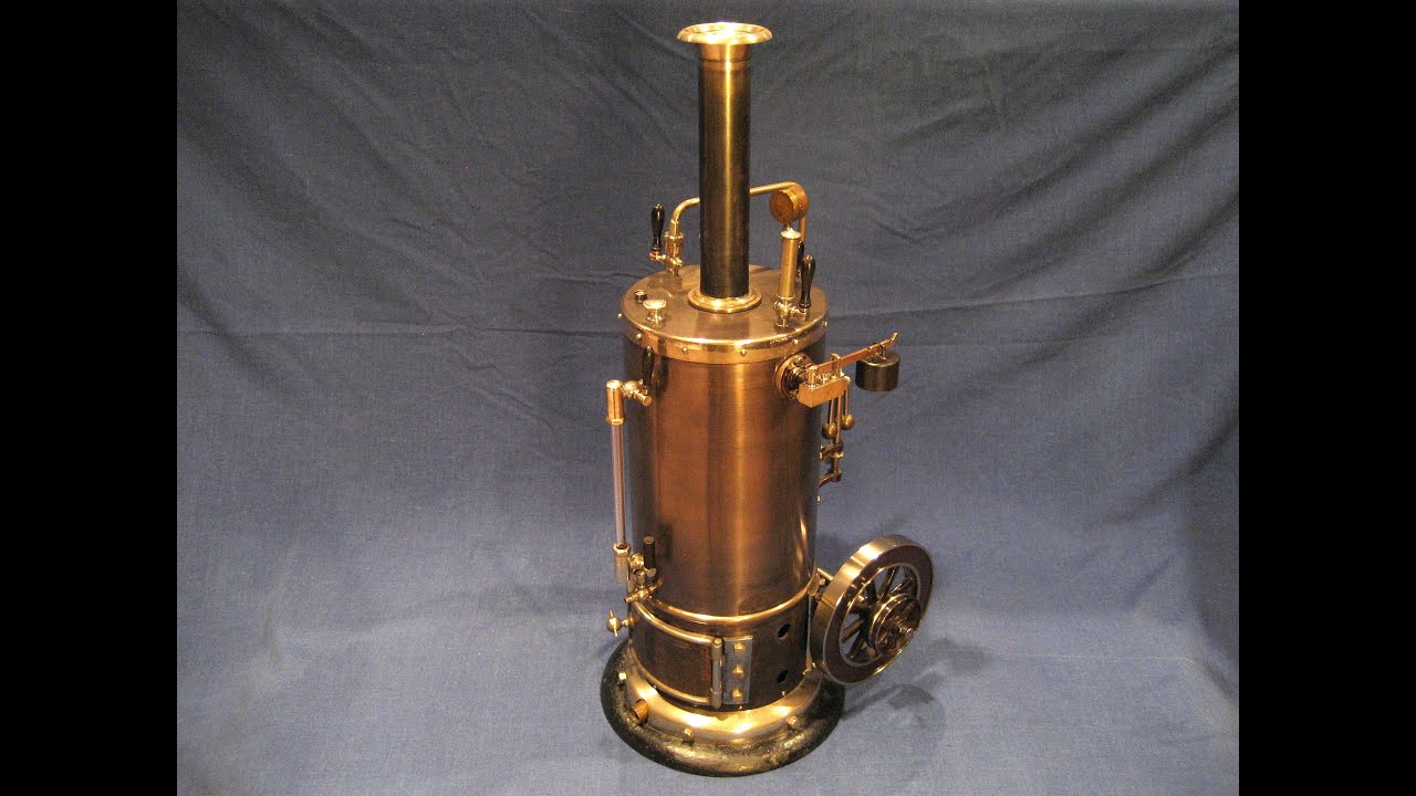 Schoenner 100/15  Dampfmaschine Steam Engine Vertical Type Model  ca1900  AfP  (pictures, videos)