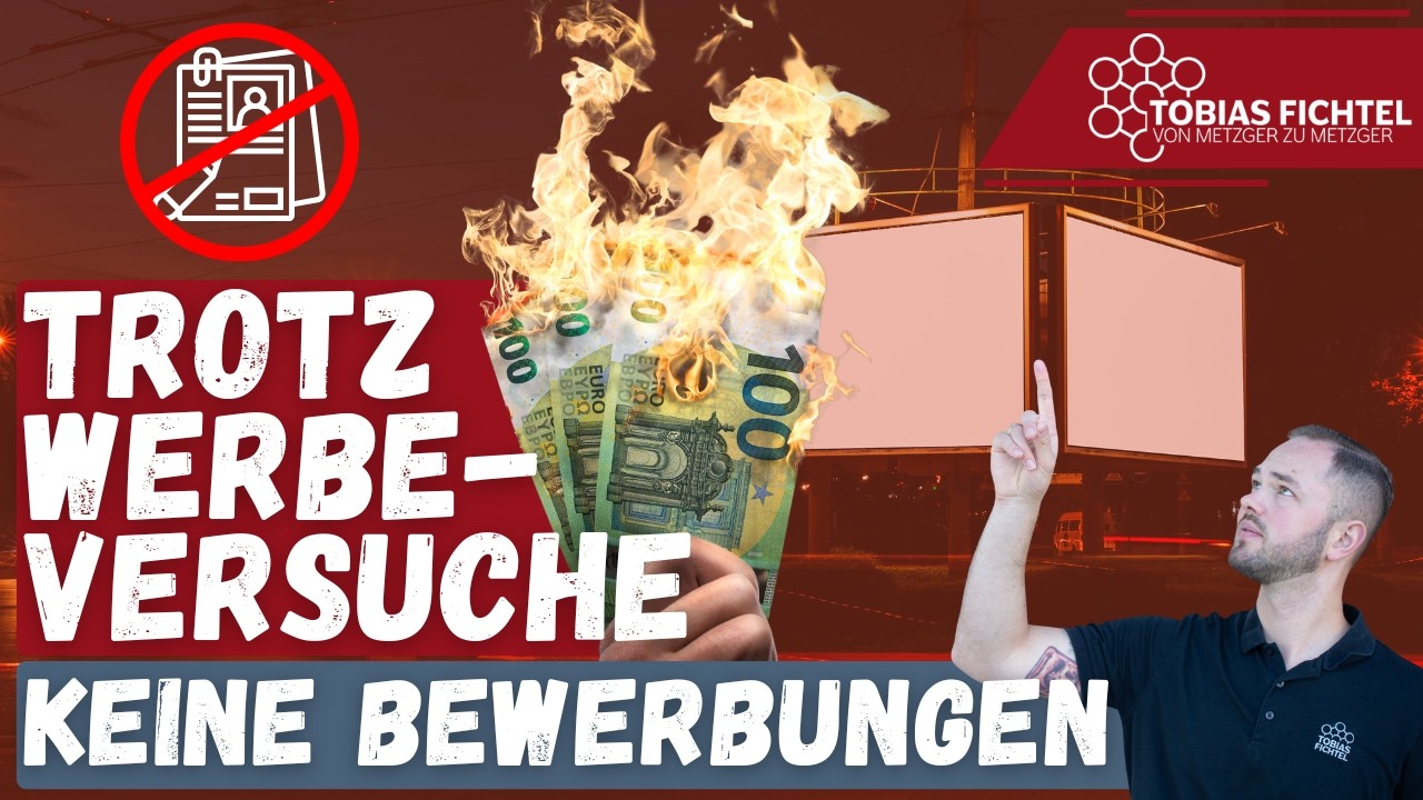 Wenn du trotz Werbeversuche in den Sozialen Medien keine Bewerbungen für deine Fleischerei bekommst