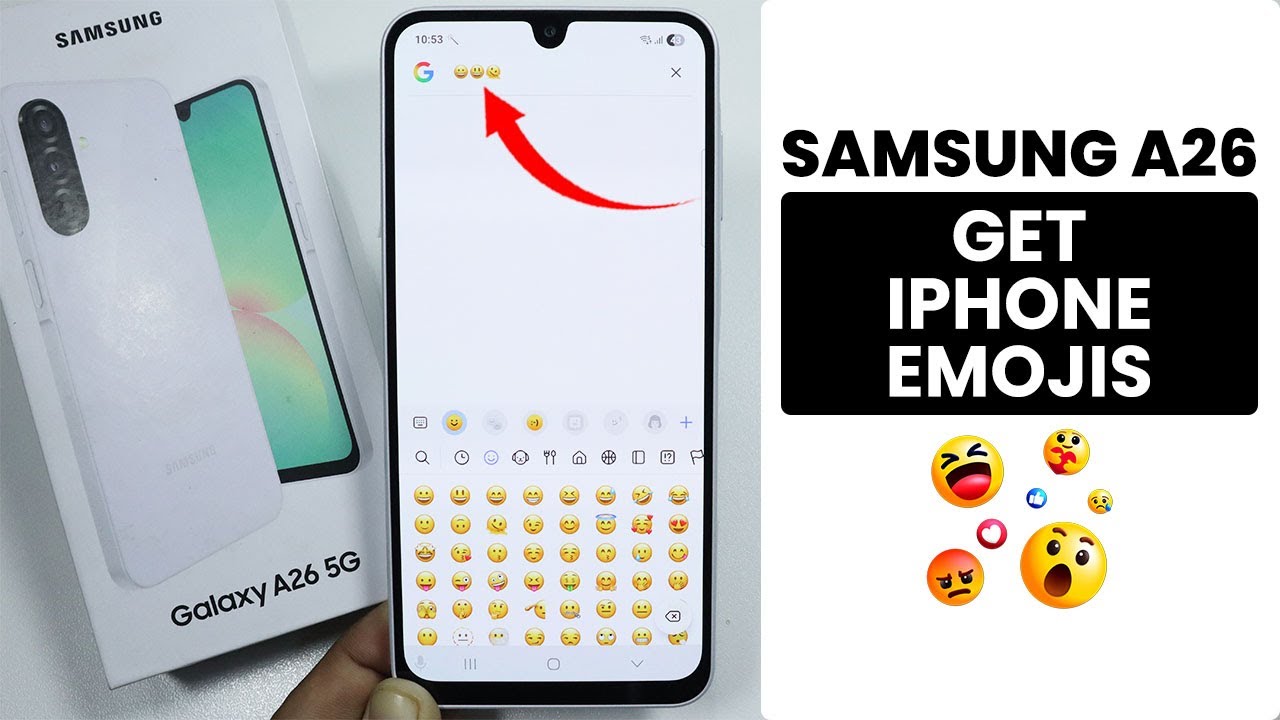 Как получить эмодзи iPhone на Samsung A26 — Установка эмодзи iOS
