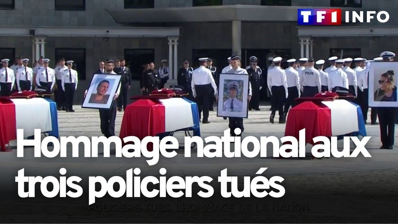 Hommage national aux policiers tués : Emmanuel Macron dénonce 