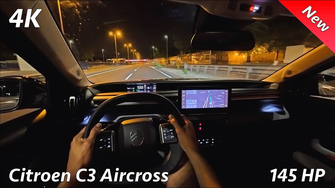 Citroen C3 Aircross 2025 Night POV Driving Review (1.2 MildHybrid 145 HP)