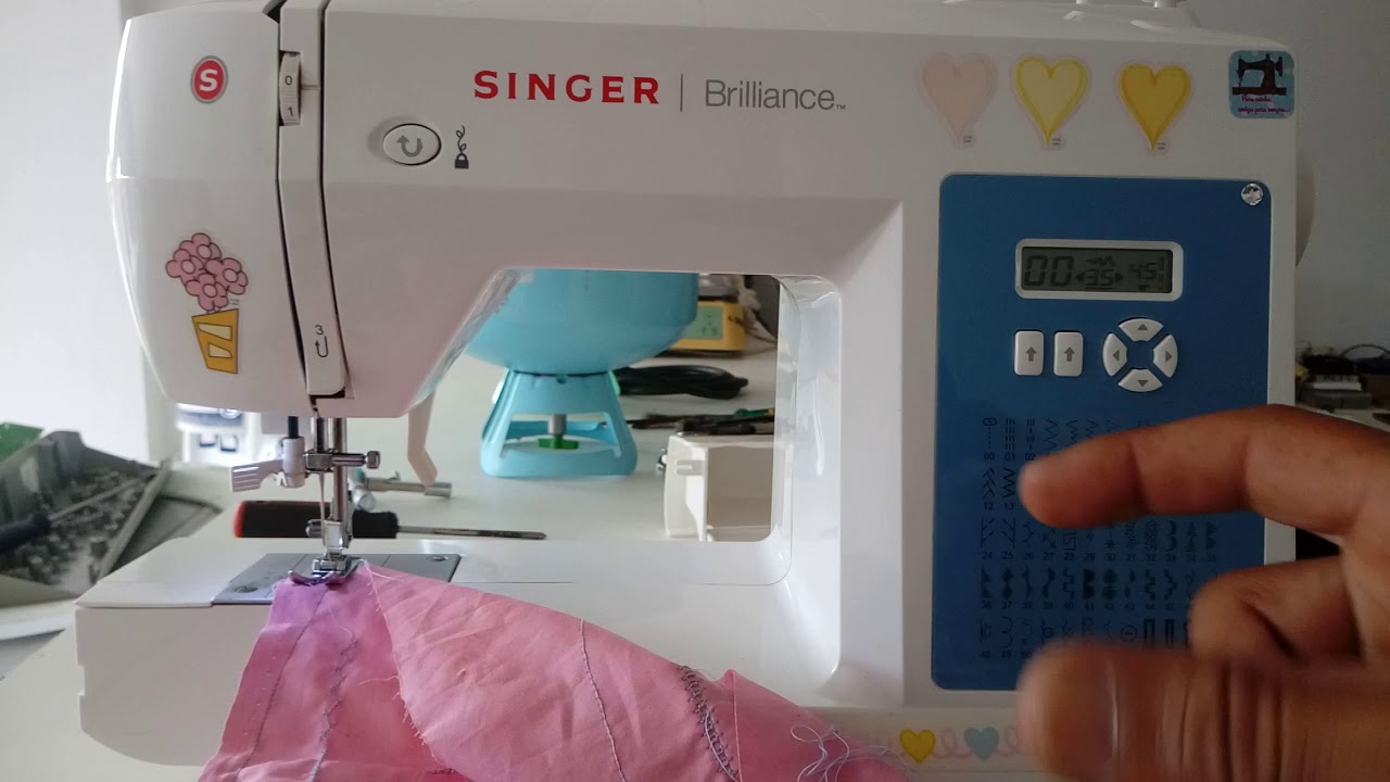 como regular maquina de costura singer brilliance