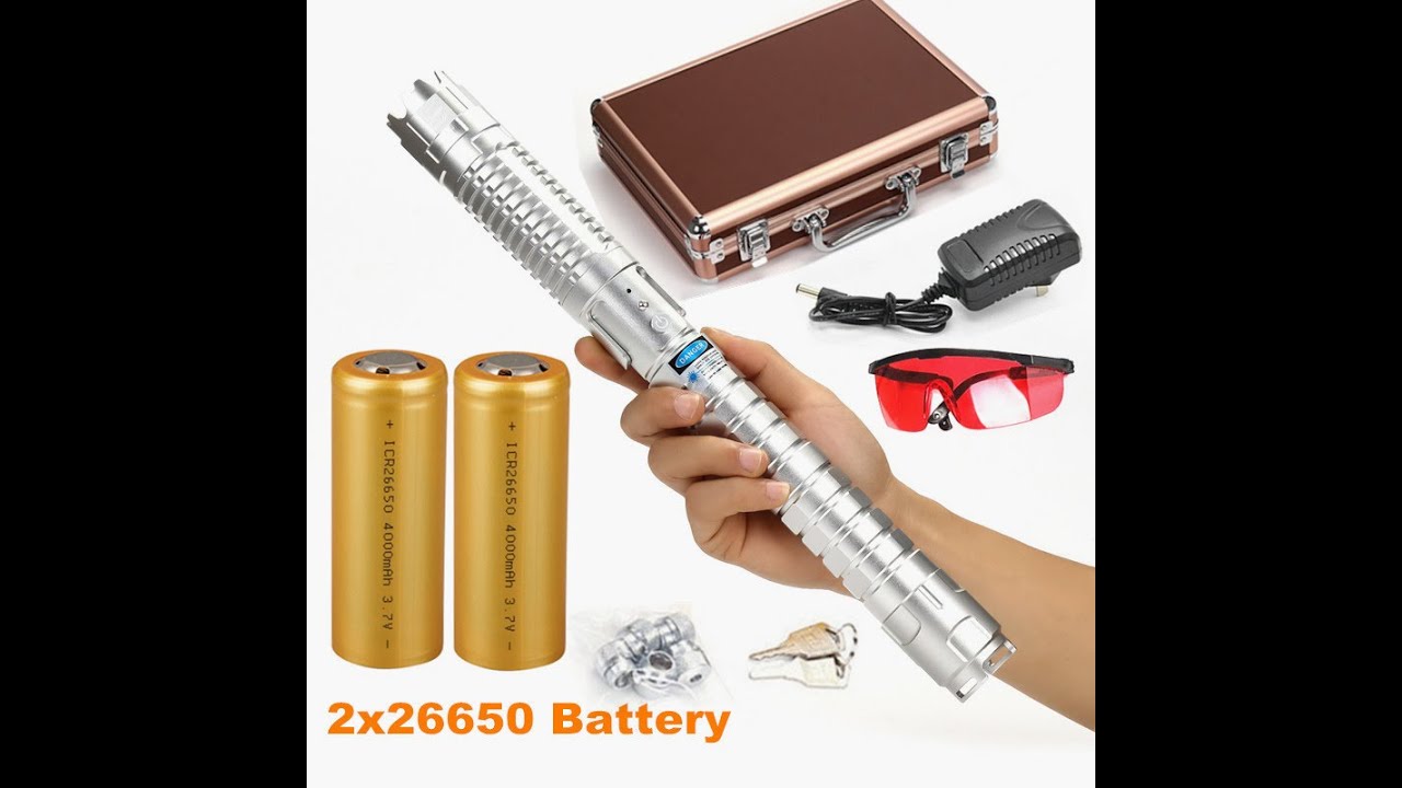 New World Powerful Blue Laser Pointer Focusable Laser Pen Torch Flashlight Bruning Match Wood Paper