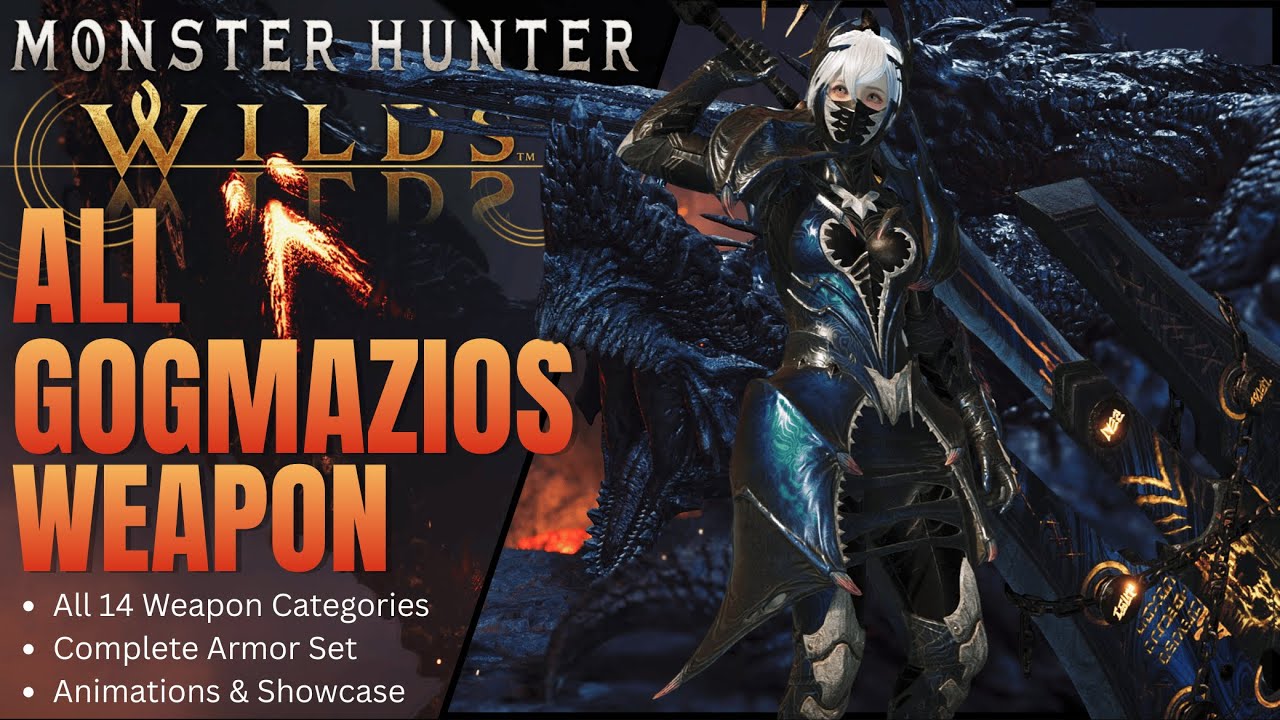 MONSTER HUNTER WILDS - All Gogmazios Weapons Showcase | 4K
