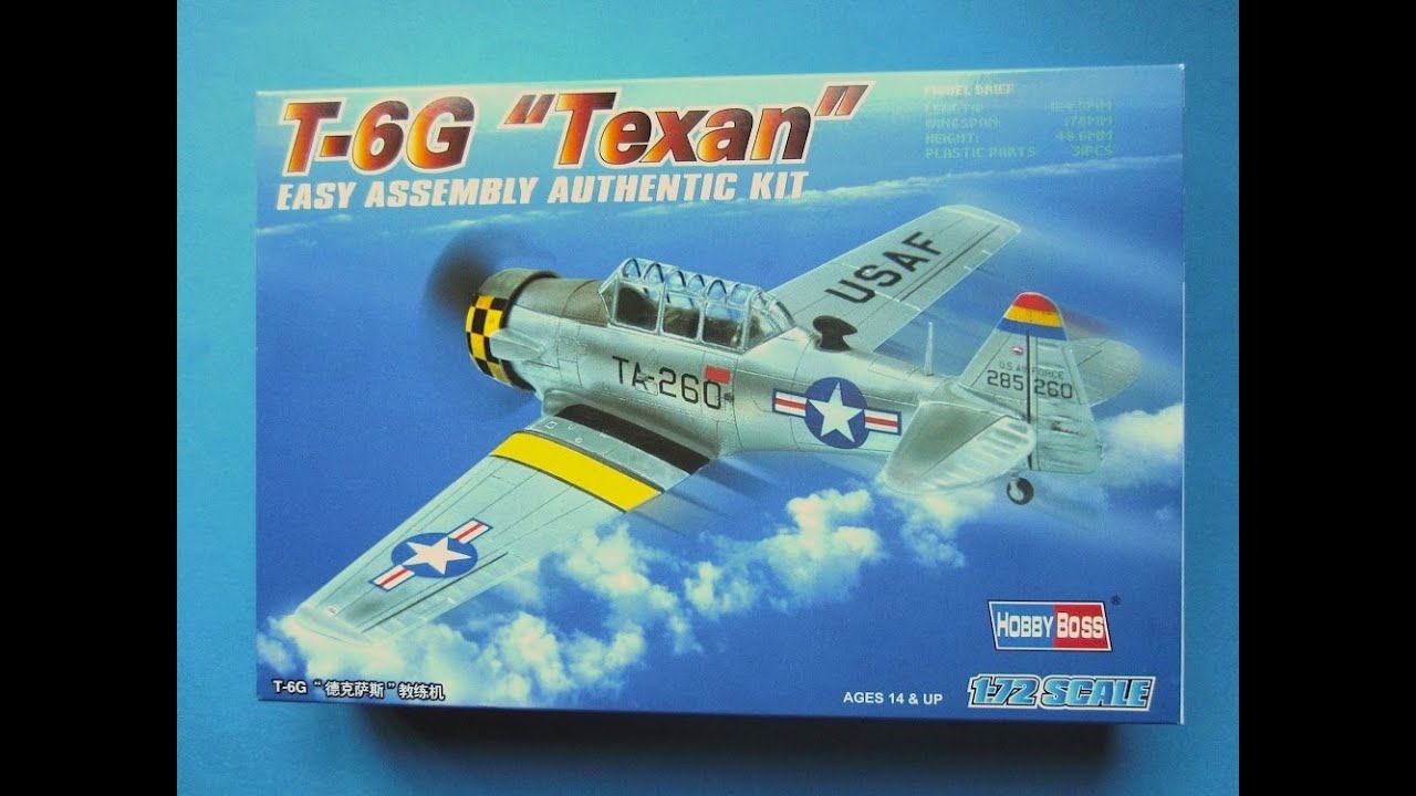 First kit in 2016- my first HOBBYBOSS kit ever: 1/72nd T-6G Texan.