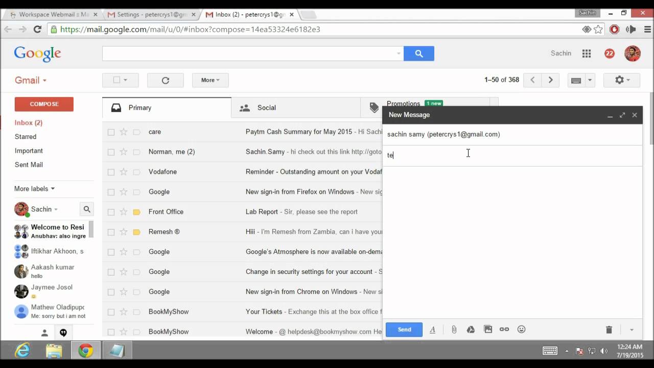 Как использовать Gmail в качестве почтового клиента / Gmail в качестве почтового клиента POP3 и SMTP