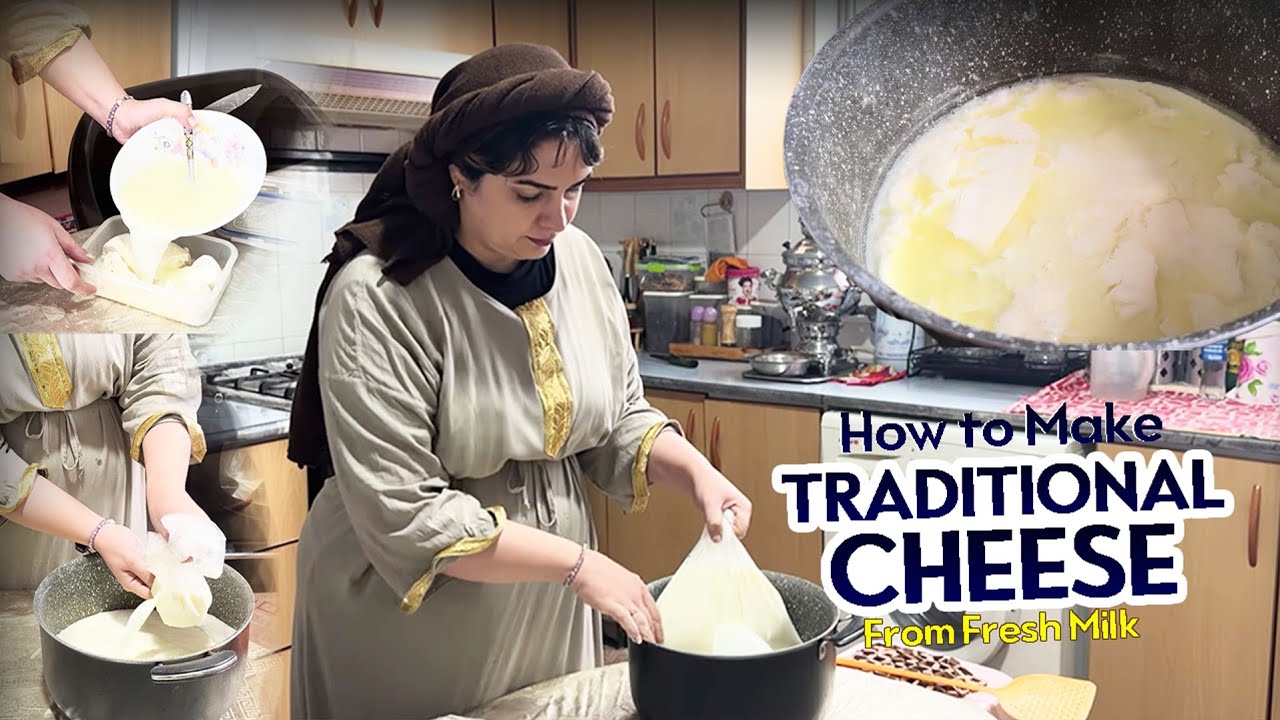 How to Make Traditional Cheese from Fresh Milk | Rural Life & Natural Cooking