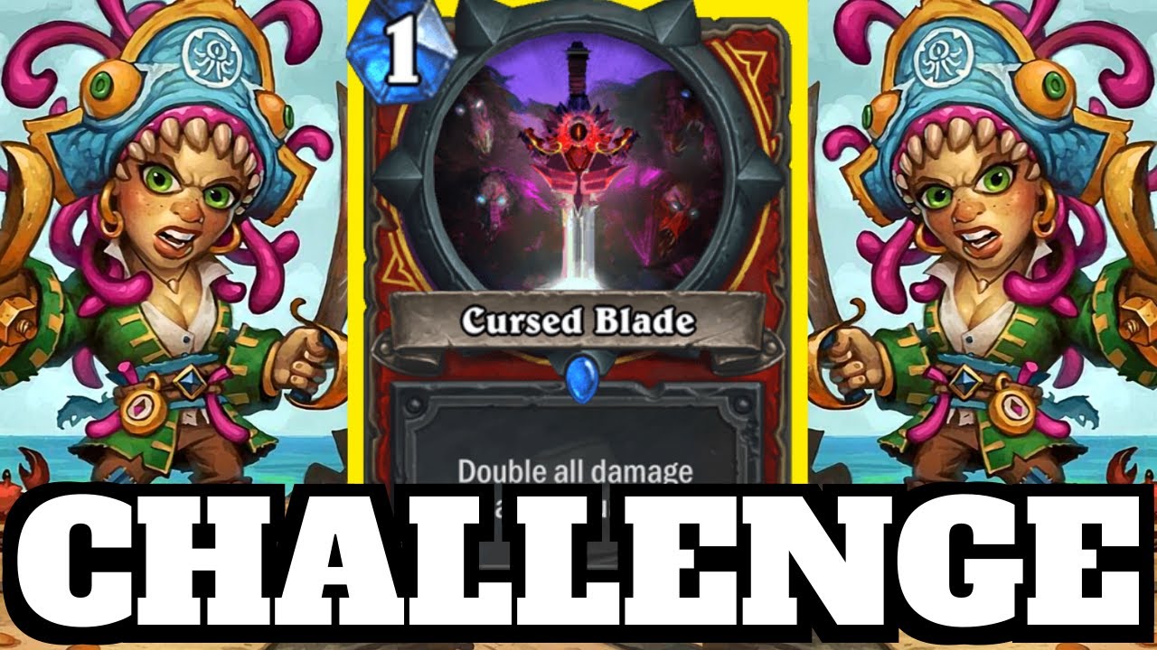 Can You WIN With Cursed Blade Equipped the ENTIRE GAME! | Hearthstone Challenge