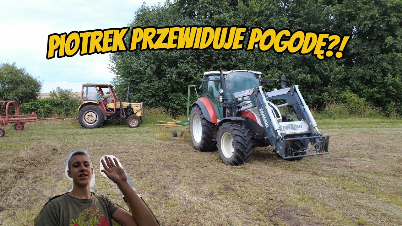🇵🇱Piotrek Przewiduje Pogodę?!☆Grabienie Trawy Na Dwa Zestawy☆Gr Kłodzińscy
