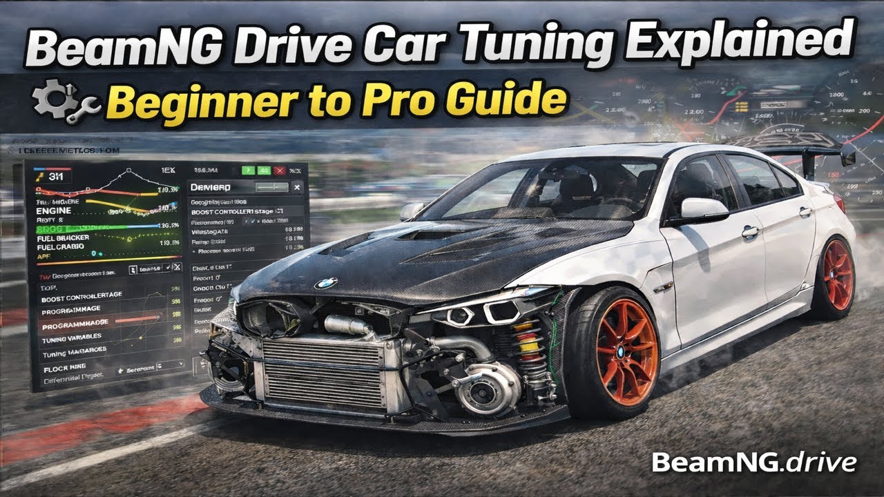 BeamNG Drive Tuning Guide 🚗 | Full Car Setup & Performance Tips