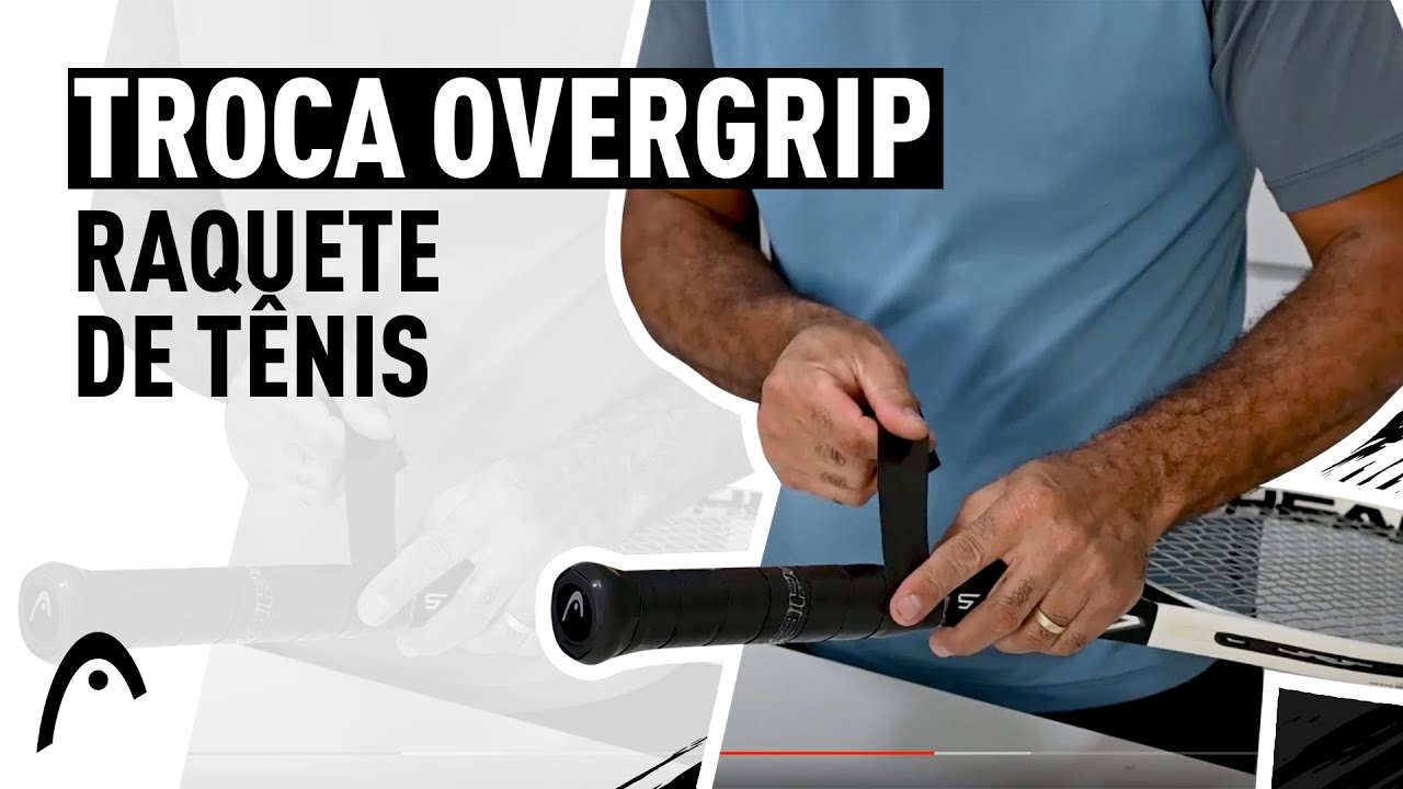 Troca de Overgrip Raquete de Tênis