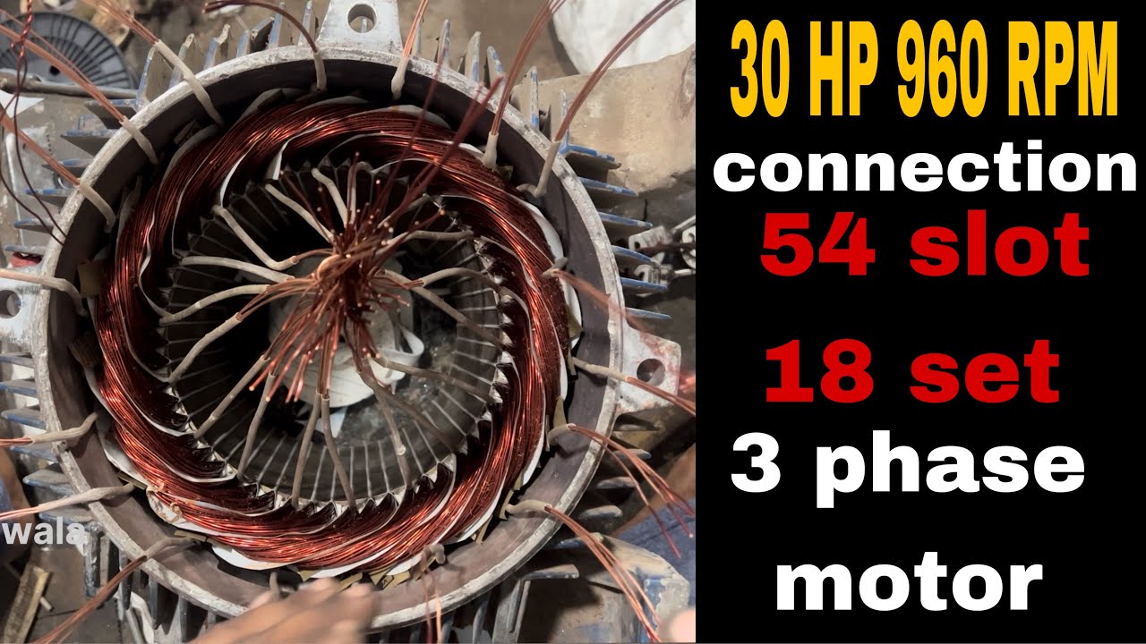 30 hp 960 rpm motor connection #motor #connection #jogimotorwala