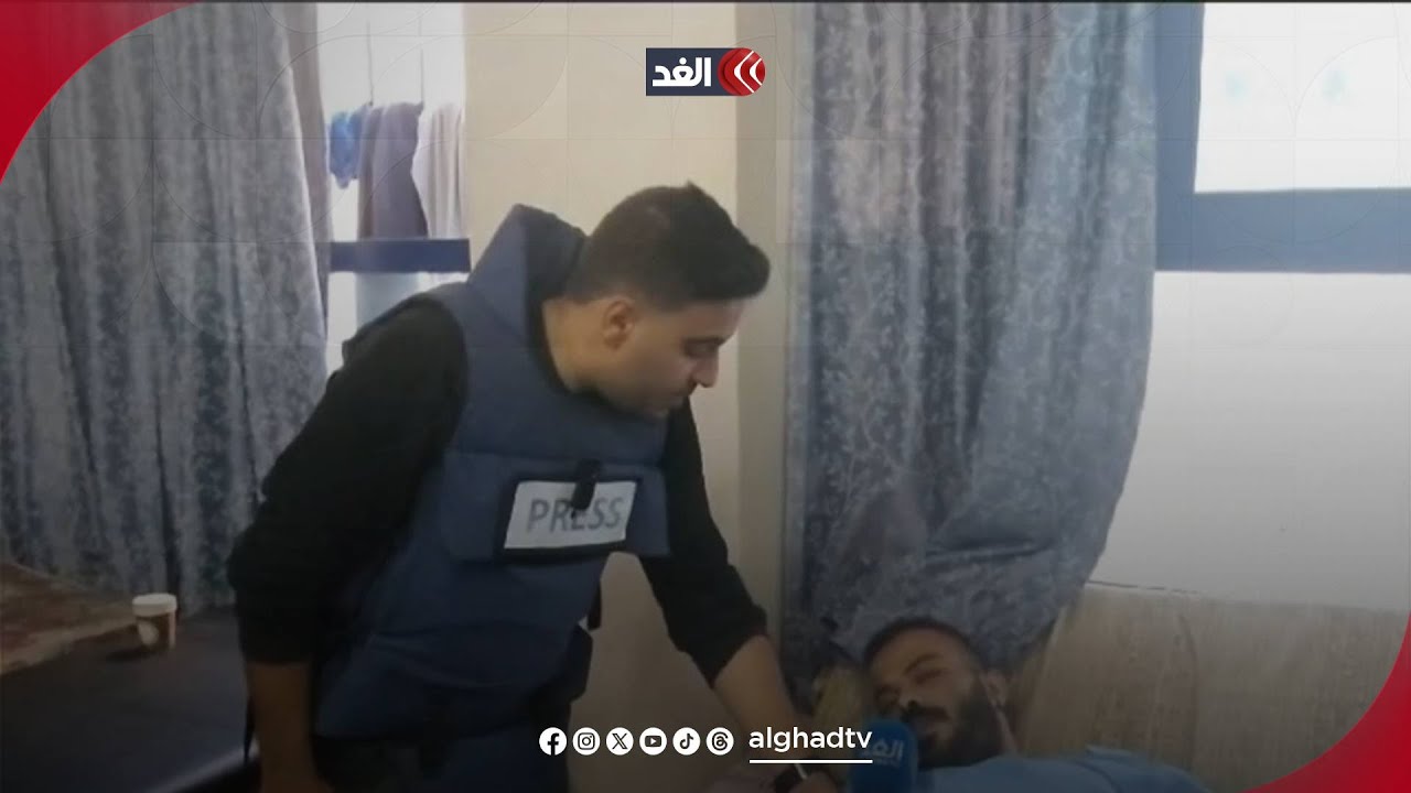 كاميرا الغد تتجول داخل  المستشفى الميداني الأردني وتحاور المصابين والنازحين