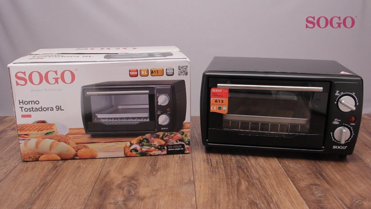 SOGO SS-10525 - MINI HORNO TOSTADOR 9L | MINI TABLE TOASTER OVEN 9L 1000W