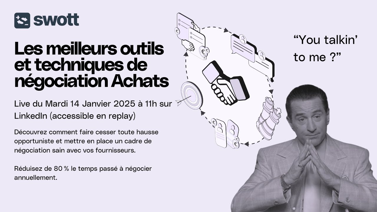 [ WEBINAIRE ]  Les meilleurs outils et techniques de négociation Achats