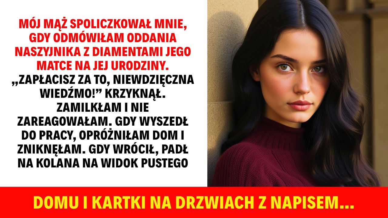 MÓJ MĄŻ SPOLICZKOWAŁ MNIE, GDY ODMÓWIŁAM ODDANIA NASZYJNIKA Z DIAMENTAMI JEGO MATCE...