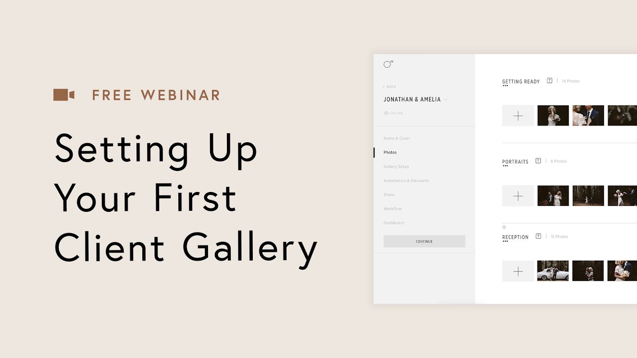 Pic-Time Webinar: Setting Up Your First Client Gallery