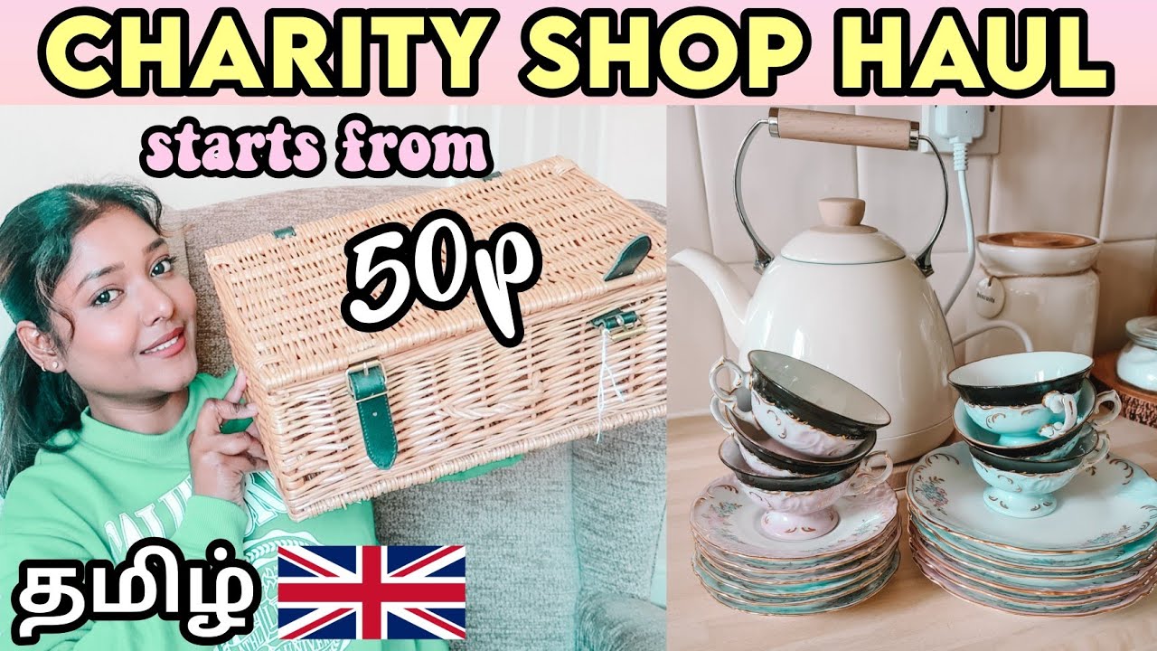 Leeds UK 🇬🇧- Charity Shop Haul | UK Thrifted Haul Vlog in Tamil | 