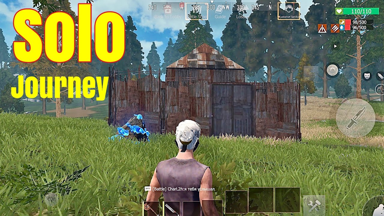 Solo Journey // solo life // solo gameplay on bloody server part - 1 // last island of survival