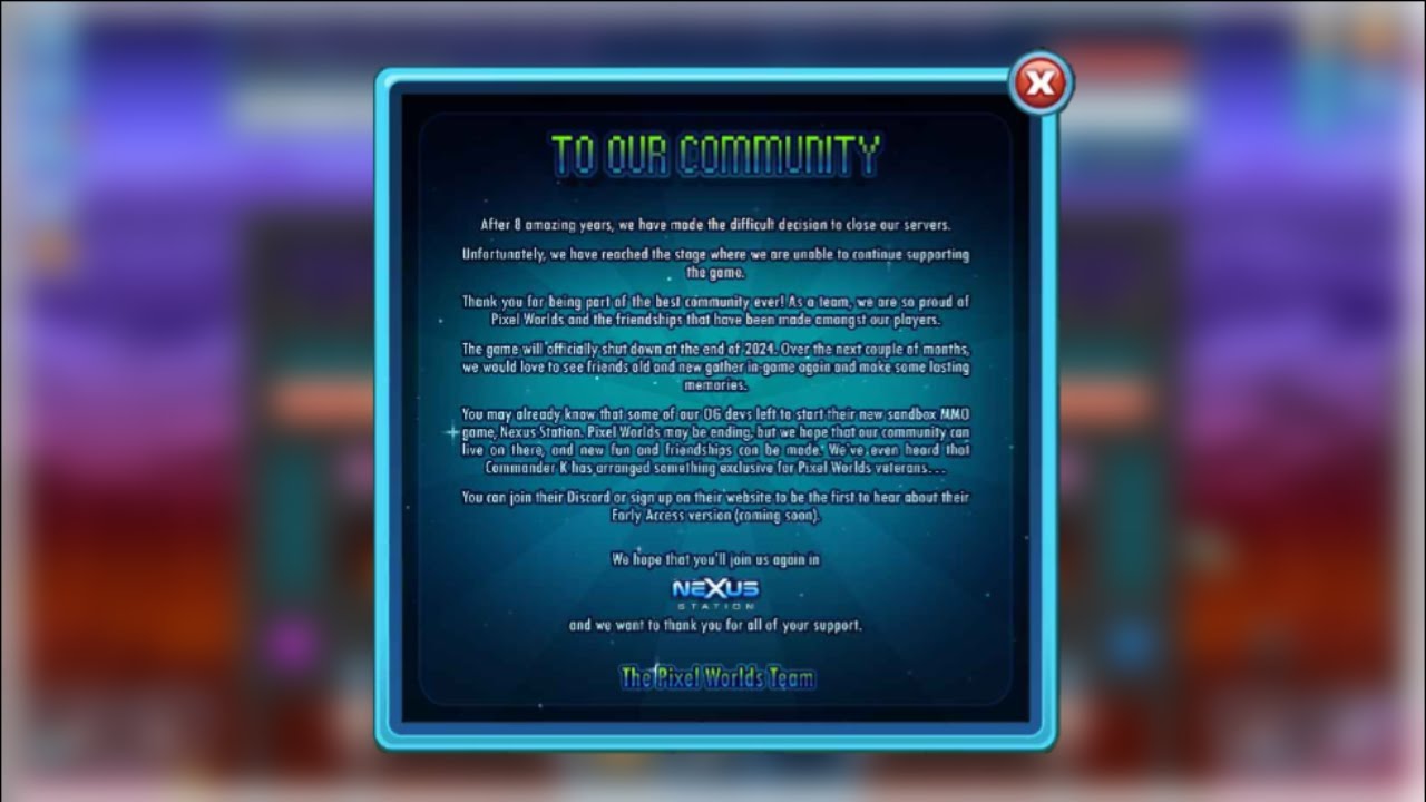 Pixel Worlds Servers Are... Empty