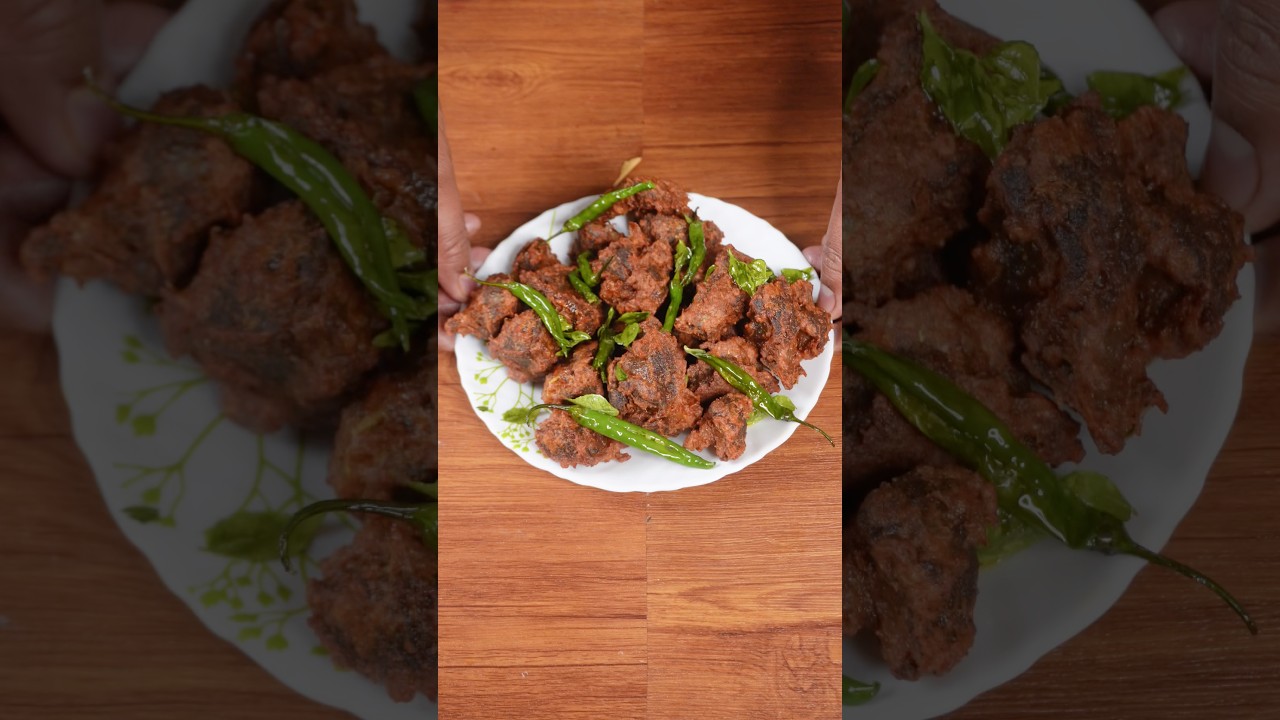 🔥 ASMR Mutton 65 | Spicy & Crispy | Satisfying Fry Sounds | No Talking #shorts #asmr