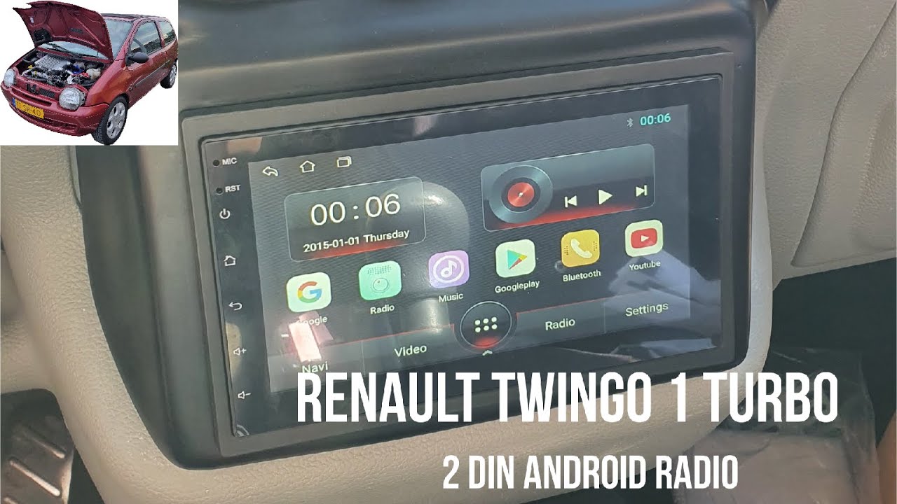 Twingo 1 Turbo, 2 din radio build