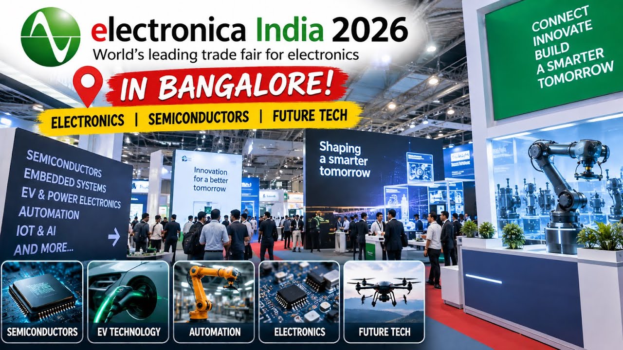 Electronica India 2026 in Bangalore 🇮🇳| The Future of Electronics & Semiconductors #bangalore #tech