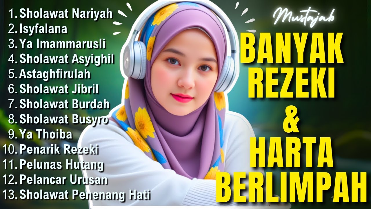 KUMPULAN SHOLAWAT PEMBUKA 1001 PINTU REZEKI TERBARU 2026 | Salawat Jibril, Sholawat Nariya. Asyghil