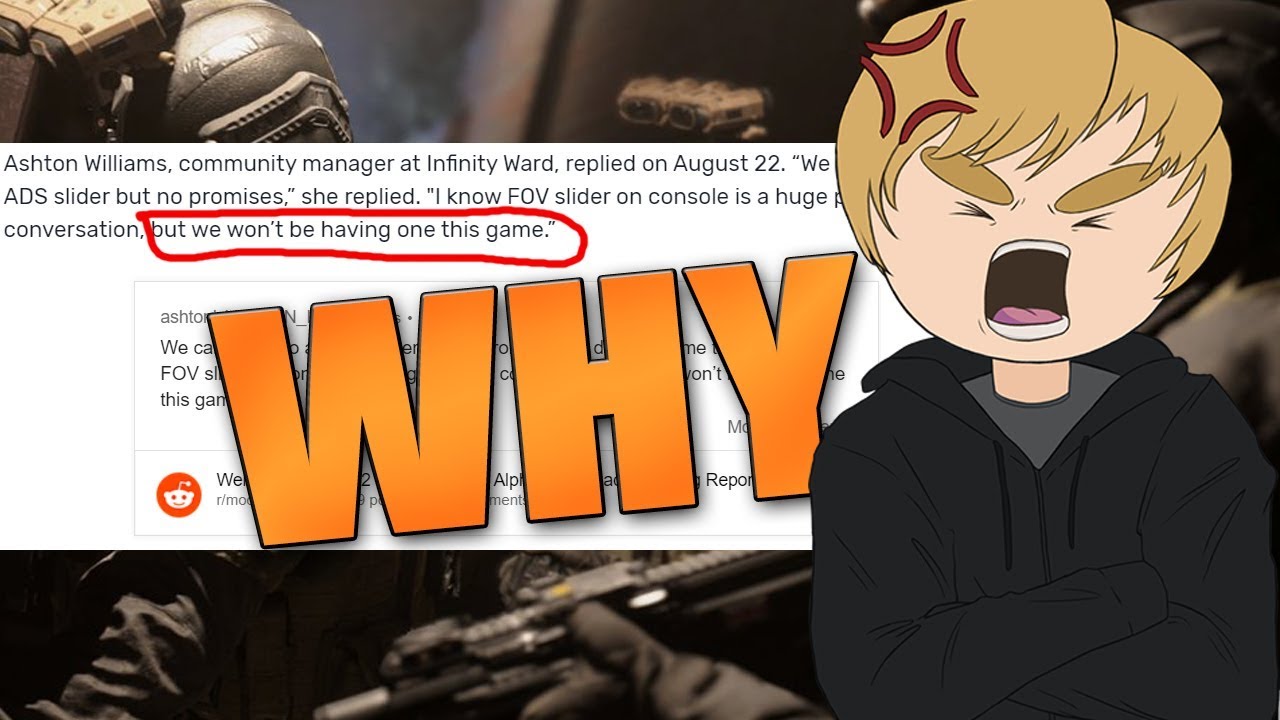 Modern Warfare WON'T Have An FOV Slider On Console!?