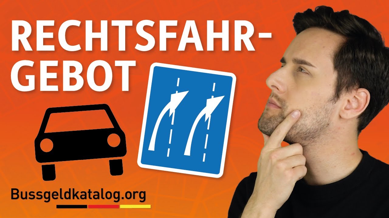 Rechtsfahrgebot in Deutschland: Wann gilt es und wann nicht? 🚘 - bussgeldkatalog.org