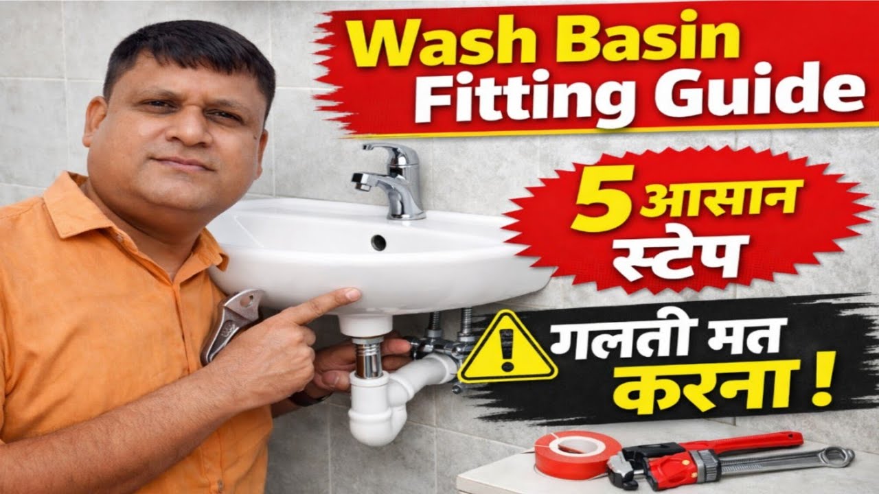 Wash Basin Installation Kaise Kare? 5 Easy Steps | Plumbing Guide Hindi
