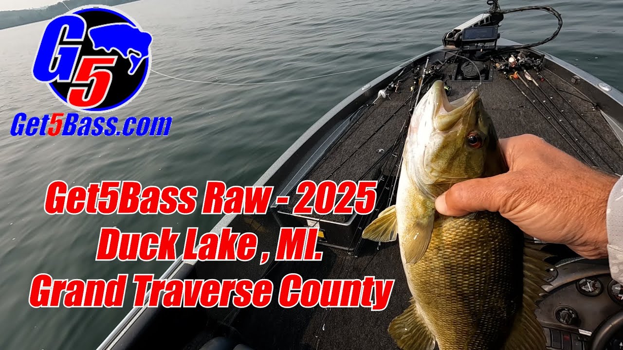 Get5Bass Raw 2025 - Duck Lake (Grand Traverse County), MI. #bassfishing #puremichigan #ducklake