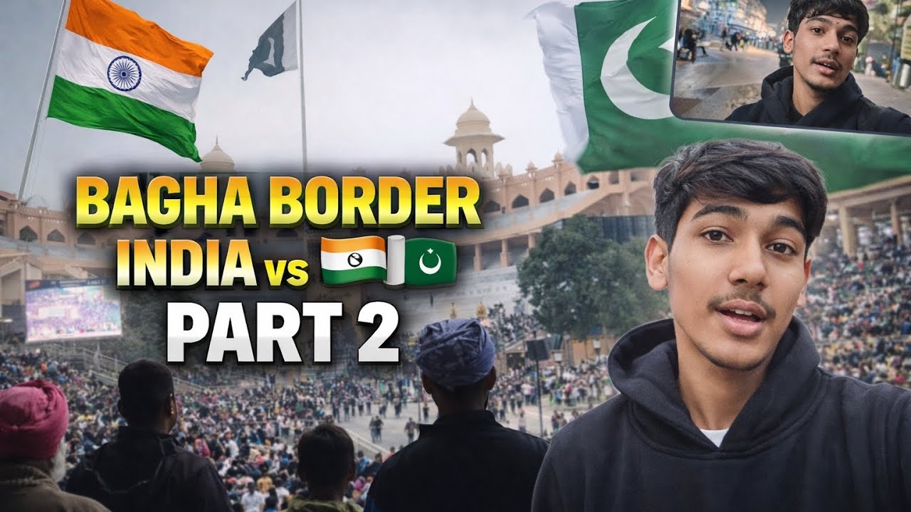 INDIA 🇮🇳 vs PAKISTAN 🇵🇰 | WAGHA BORDER LIVE | PART 2 🔥