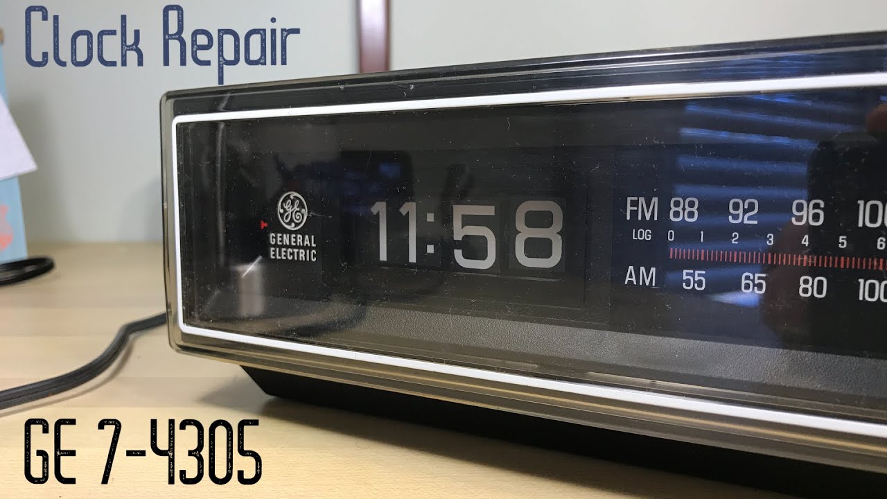 Fixing a General Electric 7-4305 flip clock