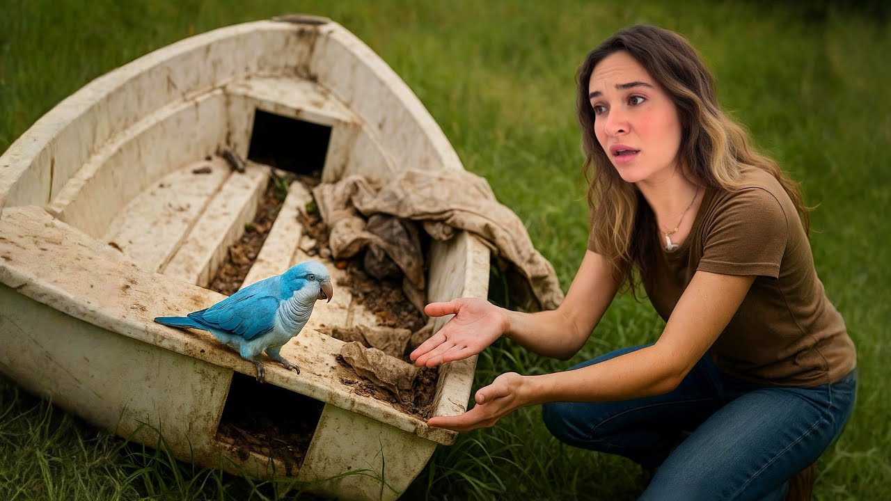 I Found a Parrot TRAPPED Inside an Abandoned Boat…