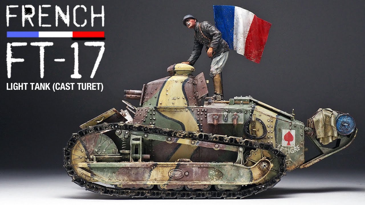 FRENCH FT-17 - Part 2 - 1/35 MENG - Tank Model - [ Painting weathering ]