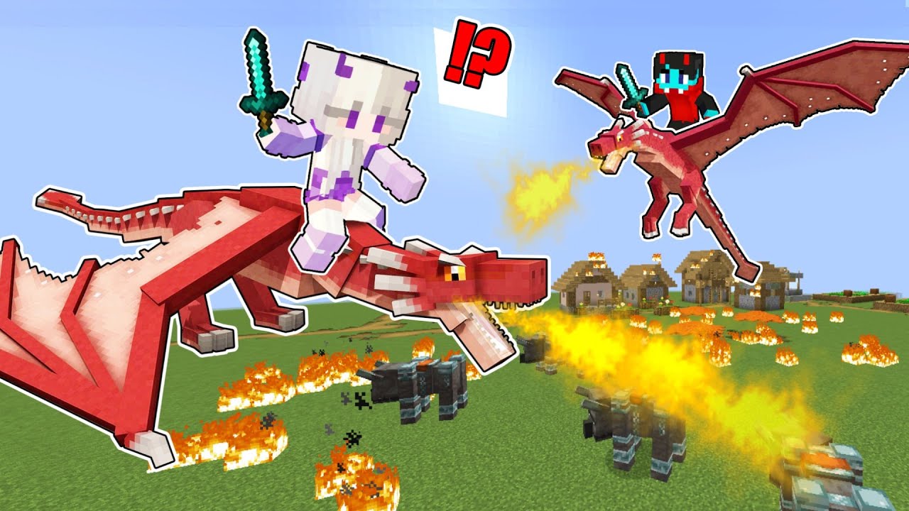 We Adopted Dragons In Minecraft!