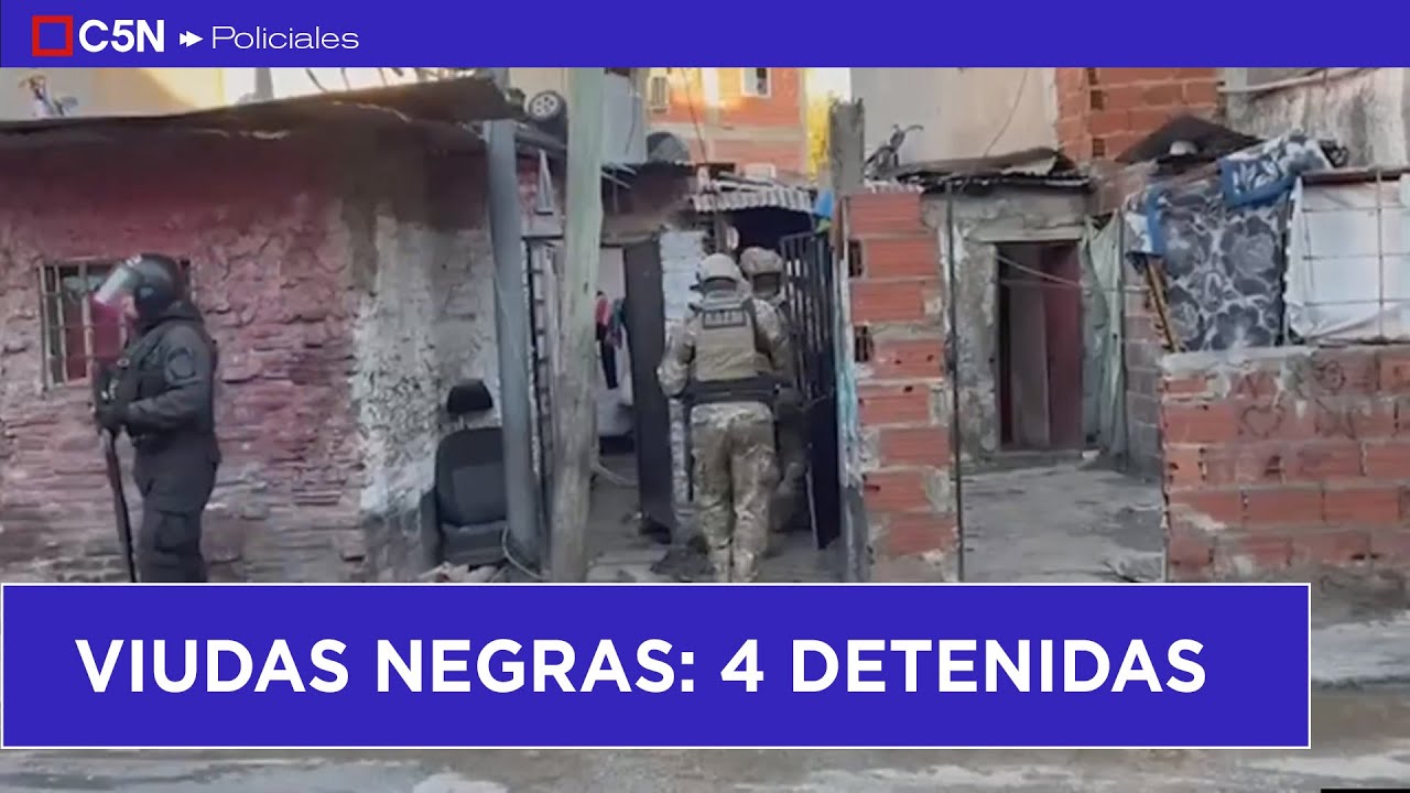 UN NOCHE con las VIUDAS NEGRAS ASESINAS: DETUVIERON a 4 SOSPECHOSAS