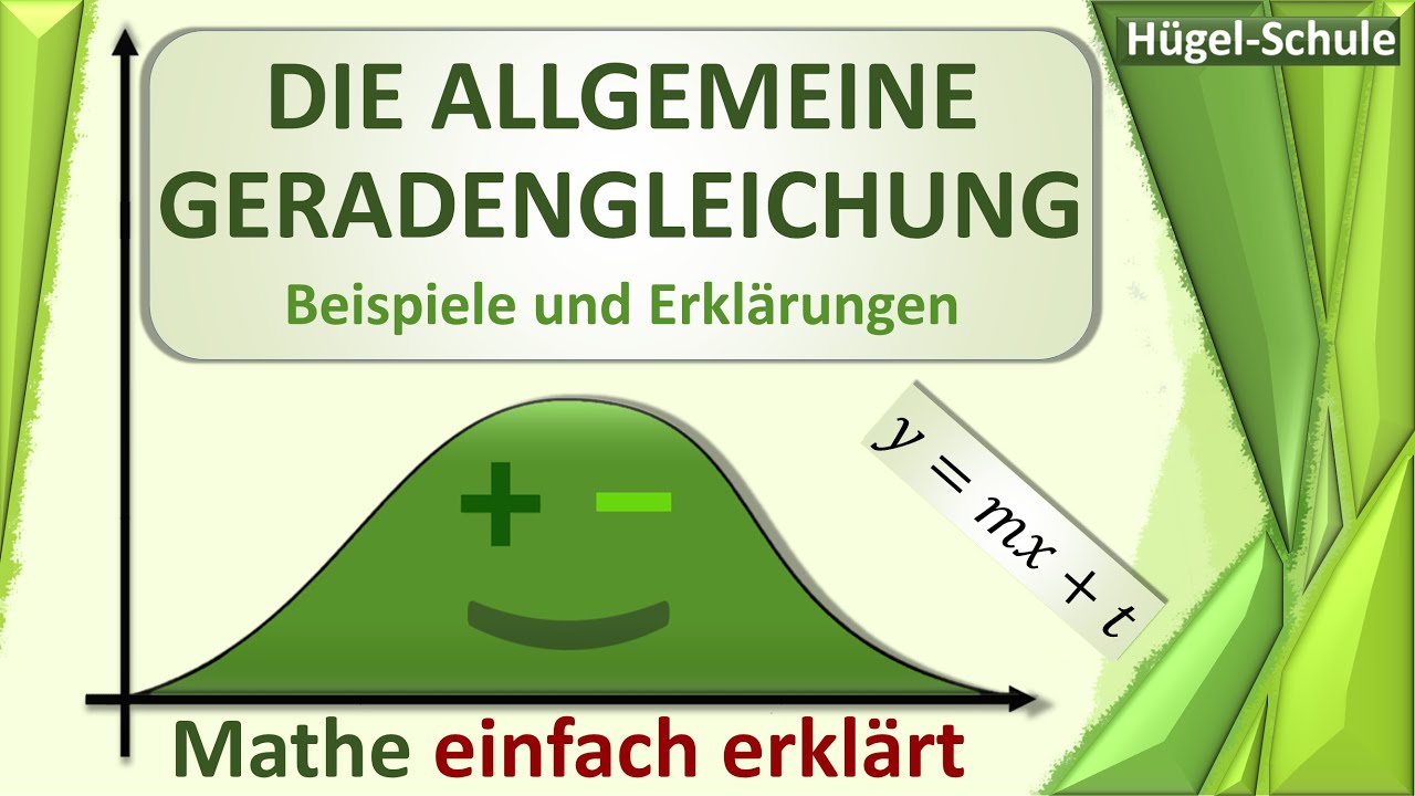Die allgemeine Geradengleichung | Lineare Funktionen | + digitales QUIZ