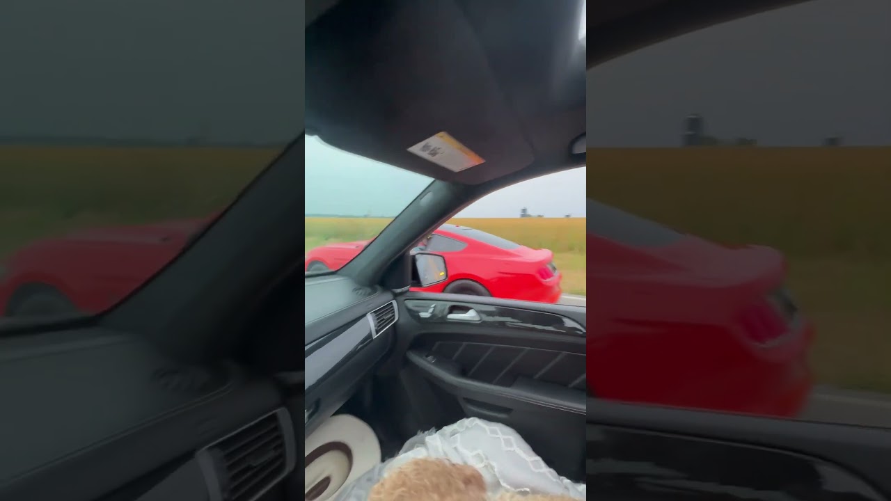 Gle 63s amg vs Mustang #race #streetracing