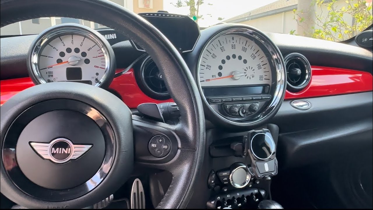 Adding Red Vinyl to Our Mini Cooper, Wrapping Car Interior, R58 Coupe, Pop of Color, Custom Cooper