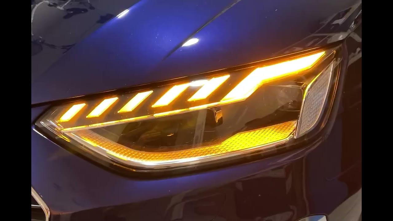 Audi A4 MY2020 front Matrix led animation