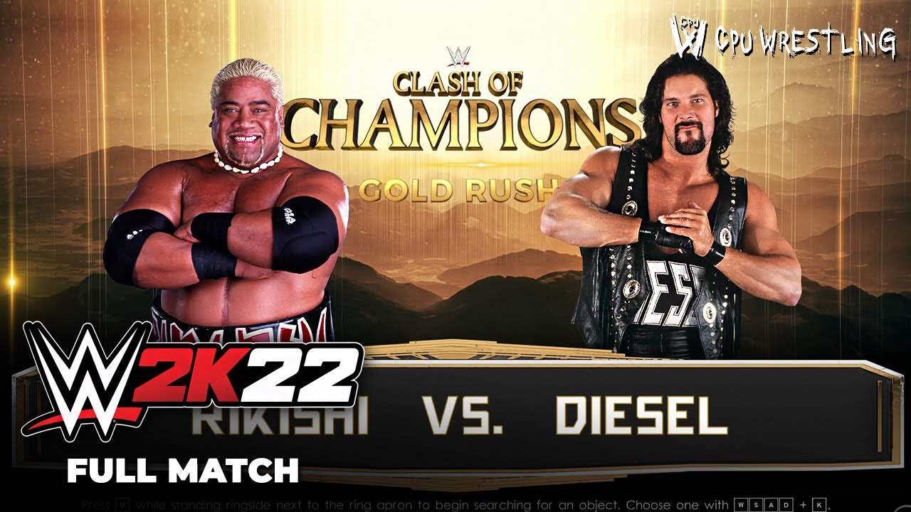 WWE 2K22 | Одиночный матч: Рикиши против Дизеля