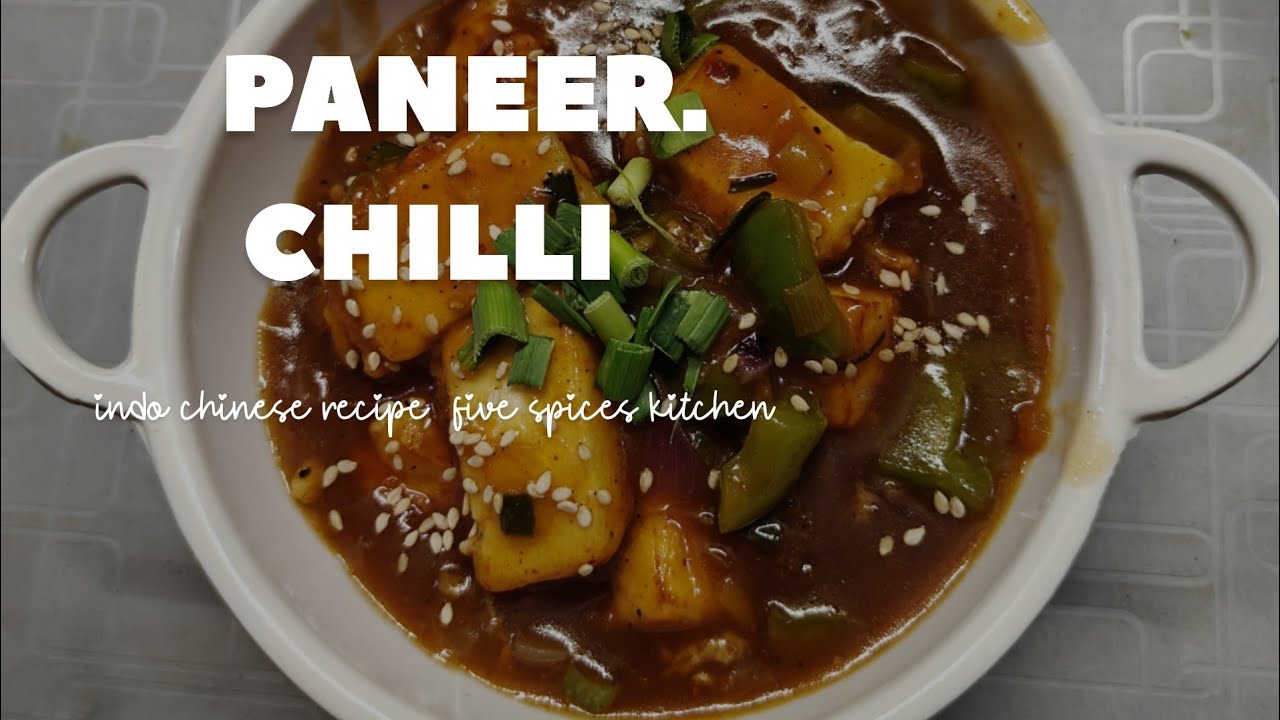 Paneer chilli gravy recipe/ spicy tangy chilli paneer 