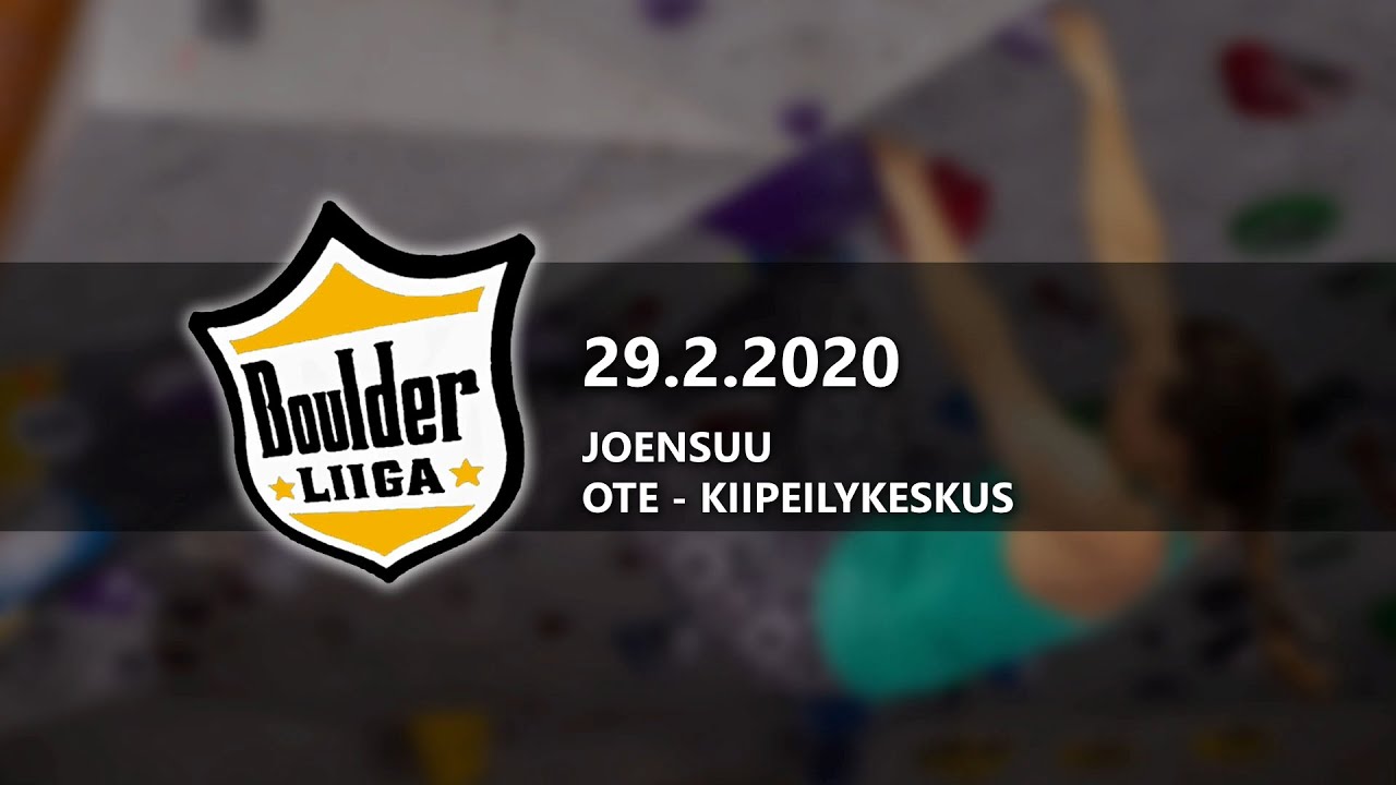 Boulderliiga - 29.2.2020, Joensuu - Finaalit