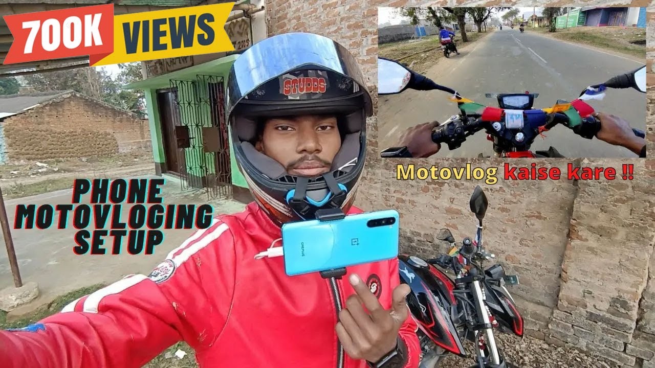 Motovlog with Mobile || PHONE 📱se motovlog kaise Kare || Most Affordable  Motovlog Setup ||