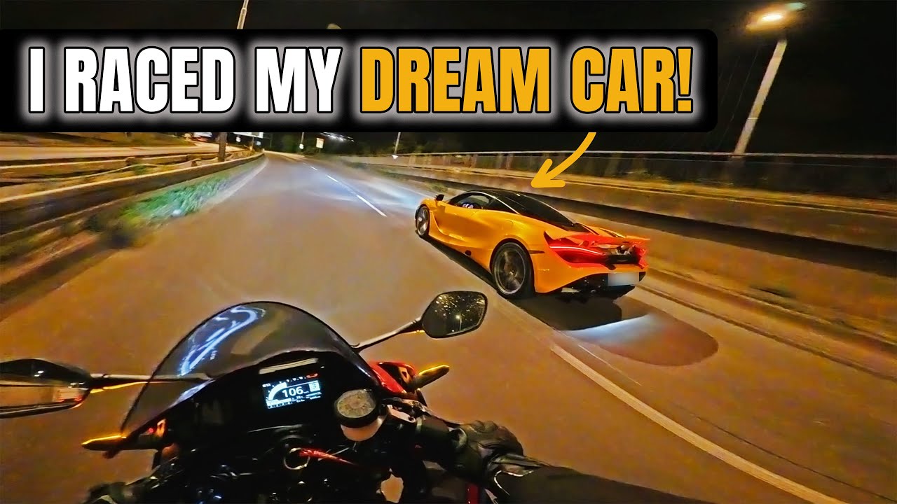 Я гонялся на McLaren 720s! Безумная ночная поездка на CBR600RR